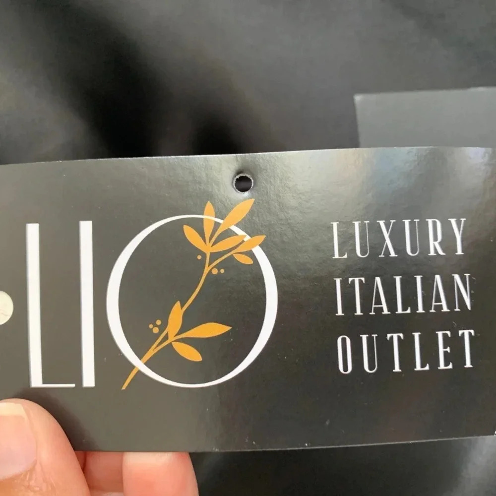 🩵Martinelli Black Satin Blouse (size 44 ITL) Holidays Black Tie Formal - Picture 16 of 16